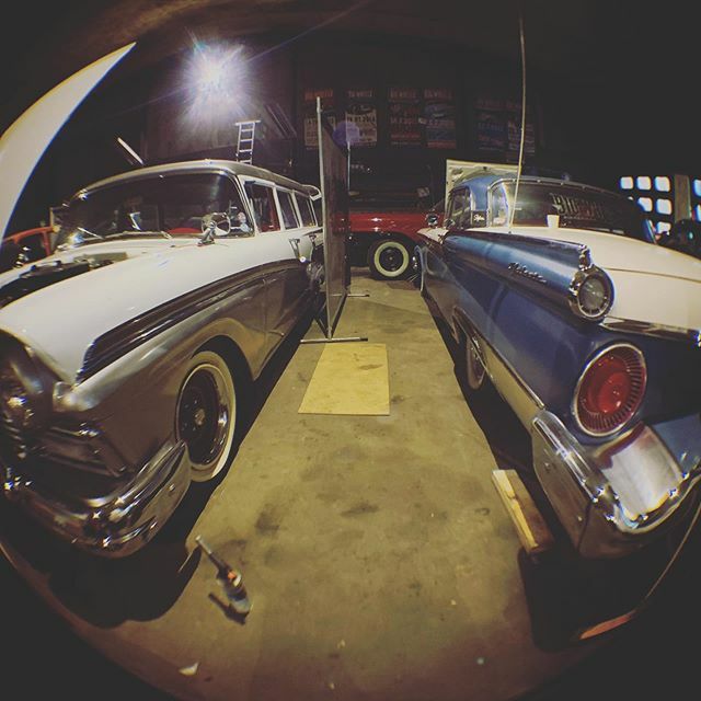 USACarClub's tweet photo. Garage season at large. #carclublife #garageseason #uccpieksämäki #uccry #uccmembercars #1957ford #1959ford #1957chrysler https://t.co/l0IhyVzFFW https://t.co/rHZ9b2iBxW
