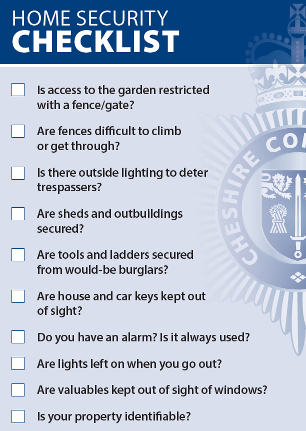WslowWestChoPol's tweet photo. Have you completed your #SundaySecurity checklist?

It's a quick but thorough way to make sure your property is secure #KeepItSafe https://t.co/Ji6vMWIT3J