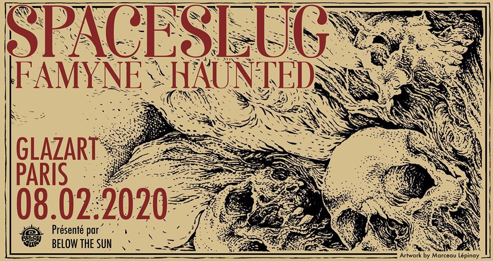 Saltimbank021's tweet photo. {Below the Sun Time} 🎶#liveshow on 8th february 2020 with : Spaceslug ✘ Famyne ✘ Haunted : Glazart, Paris(FR)  https://t.co/fT1snW4qB3 #BelowtheSun #GLAZART #Haunted #Famyne #Spaceslug #stonermusic #doom @Saltimbank021 https://t.co/S7hC5ZzCDU