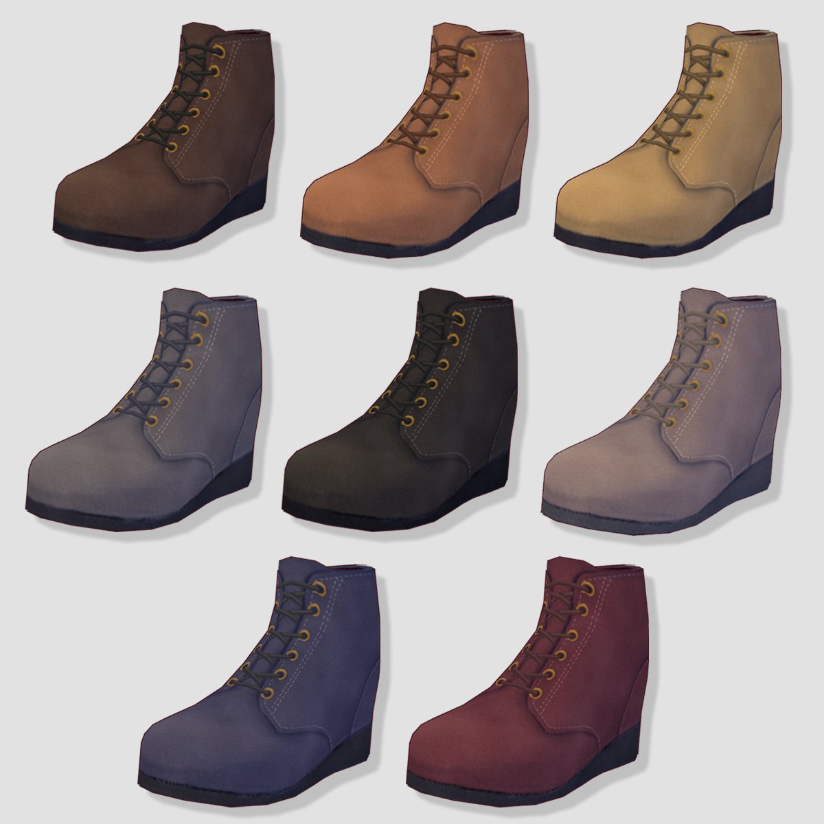 もるっ Boothにてvroid用ショートブーツをリリースしました 8色セットになってます T Co 29yib0hve3 T Co C47b4ghxze Twitter