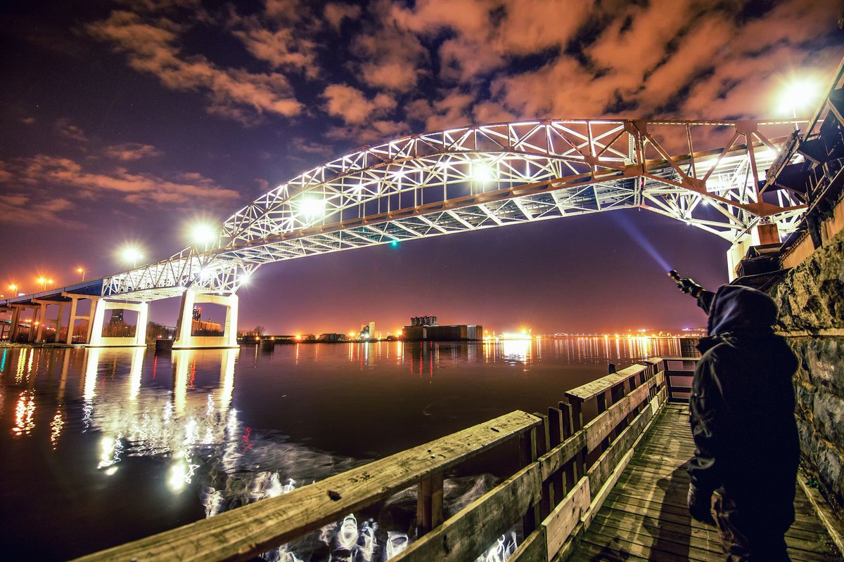 The Blantnik Bridge in Duluth, MN. 