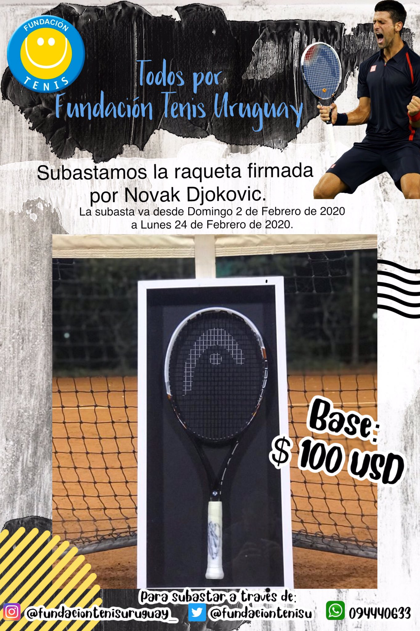 Raqueta novak online djokovic 2020