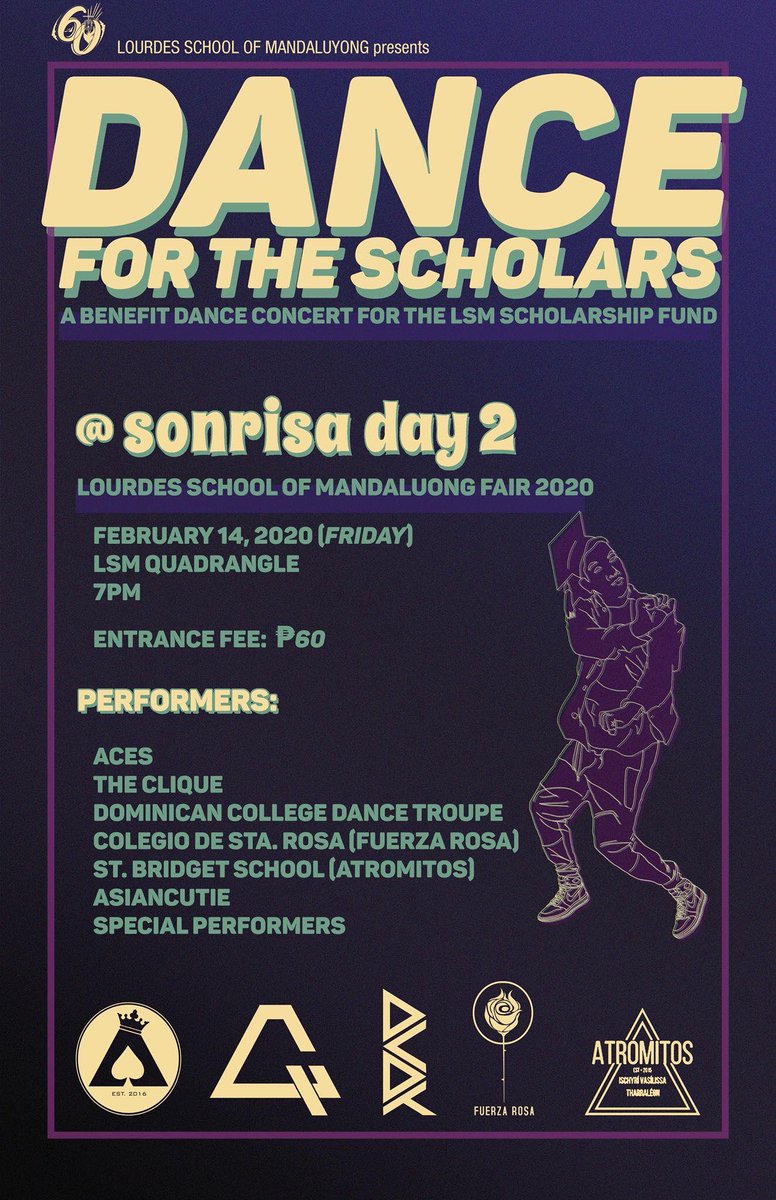 LSMGroundZero's tweet photo. Dance concert? Valentines? LSM?

Celebrate Valentines with us by giving love for our scholars at LSM’s first ever dance concert: DANCE FOR THE SCHOLARS!

Hope to see you there!

February 14, 2020
7PM
LSM Quadrangle
Tickets for Php. 60 https://t.co/5B7y6rtrqr