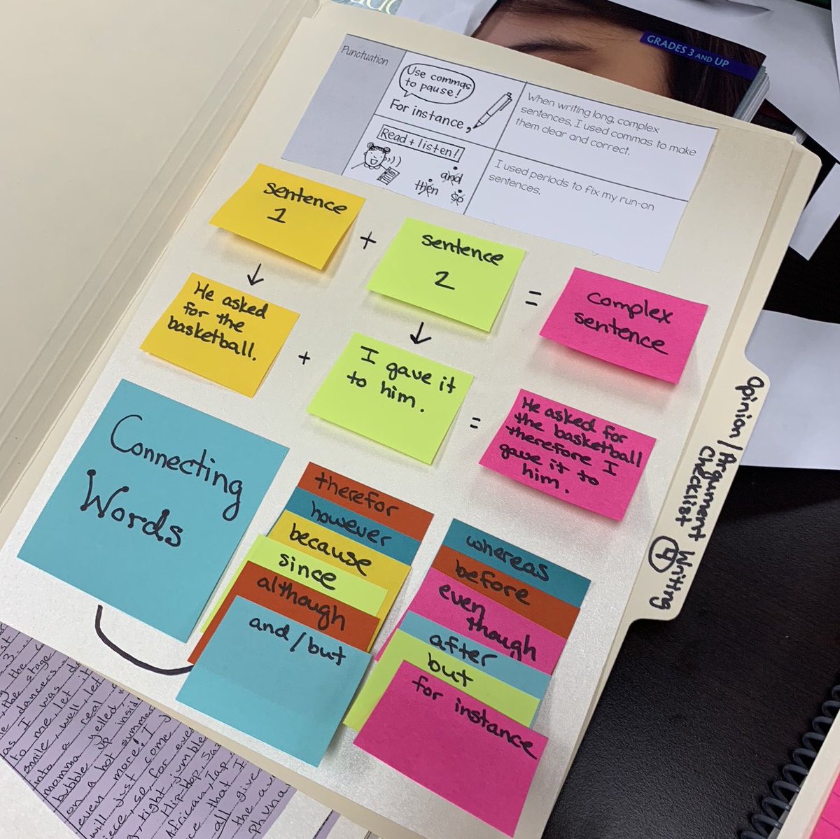 dimeo_kate's tweet photo. Unpacking the student checklist in Writing Pathways by empowering teachers to make their own small group folders:) https://t.co/RwX1Fe5sIx
