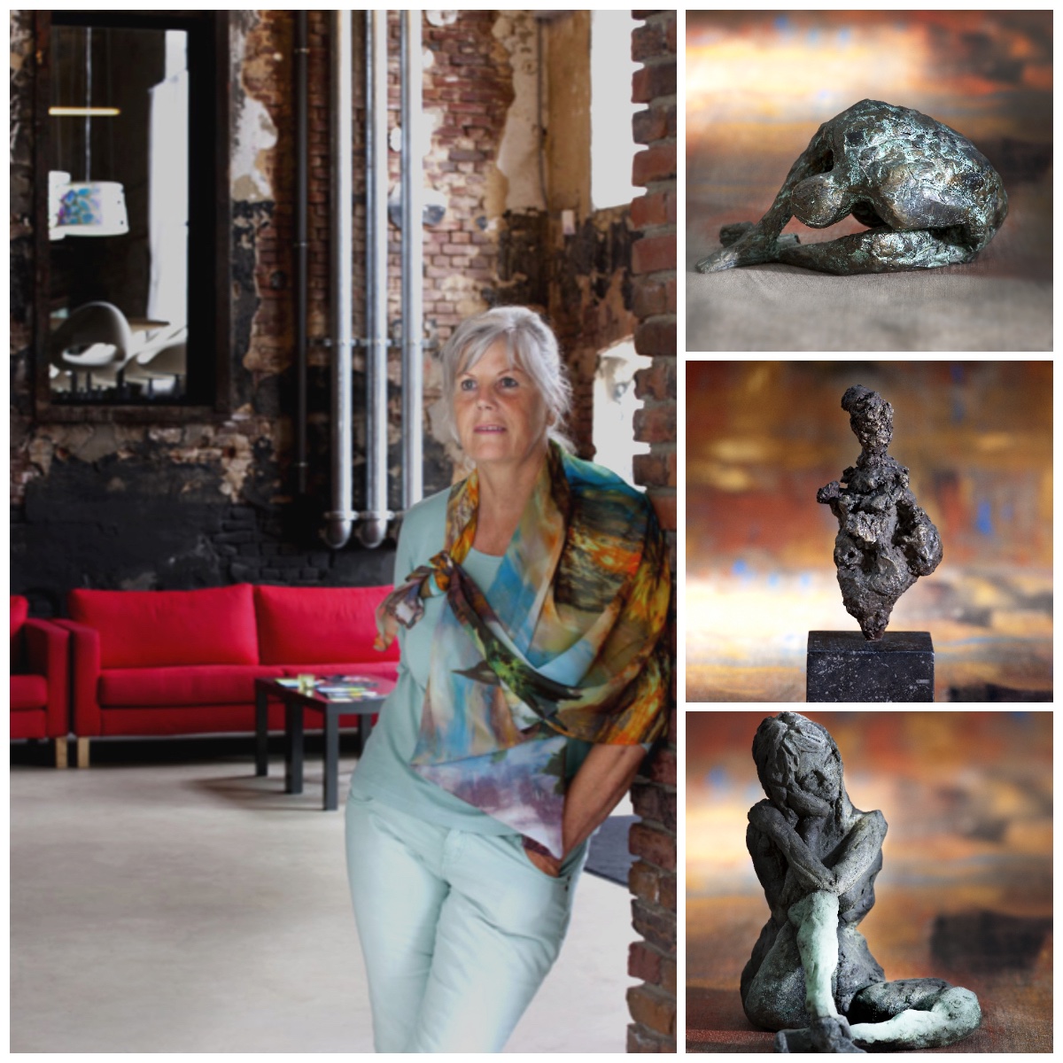 dutchdipnl's tweet photo. This month, our Sunday Moodboard series will be filled with works of artist Ann Hermans. Originally a haute couture fashion designer, and during that time always looking for interfaces with #art. Be inspired by her stunning sculptures! #sculptures #bronze #leemwonen #blogazine https://t.co/tGCnpbkIGh