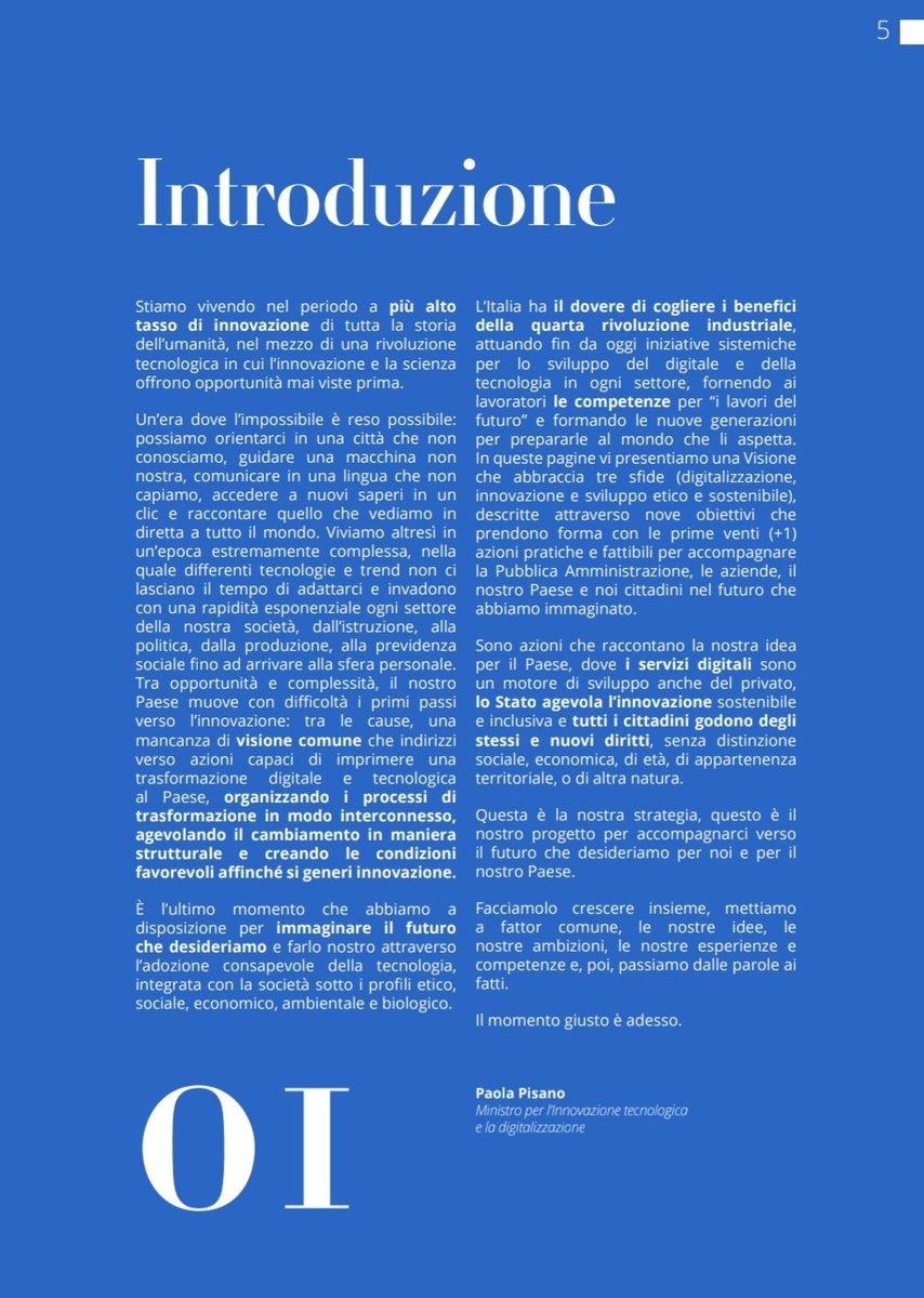 viciocort's tweet photo. "Stiamo vivendo nel periodo a più alto tasso di innovazione di tutta la storia dell'umanità, nel mezzo di una rivoluzione tecnologica in cui l'innovazione e la scienza offrono opportunità mai viste prima" @PaolaPisano_Min @InnovazioneGov #Piano #nazionale #Innovazione #Italia2025 https://t.co/Q2U7Tqg3GN