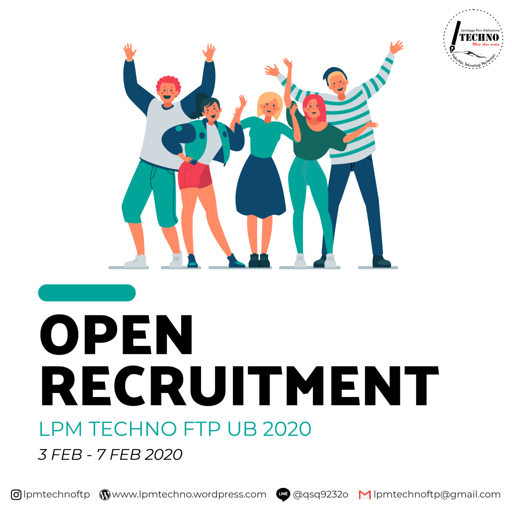 [OPEN RECRUITMENT ANGGOTA TECHNO 2020] lpmtechno.wordpress.com/2020/02/02/ope…