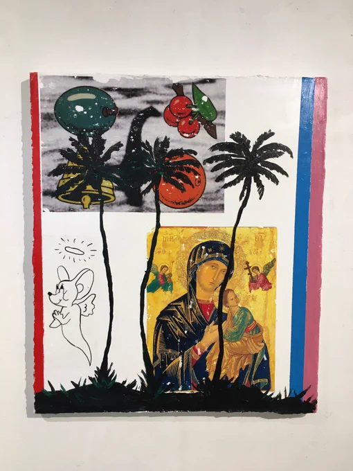 @pkpktgtg 藤山恵太 "低画質の避暑地" @the_____gallery にて
作家ともお話ししました! 