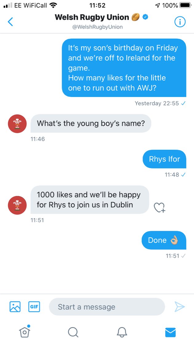 Llanbleddian (@llanbleddian) on Twitter photo Help make a young boy’s dream come true <a href="/WelshRugbyUnion/">Welsh Rugby Union 🏴</a>
#IREvWAL #GuinnessSixNations Help make a young boy’s dream come true <a href="/WelshRugbyUnion/">Welsh Rugby Union 🏴</a>
#IREvWAL #GuinnessSixNations
