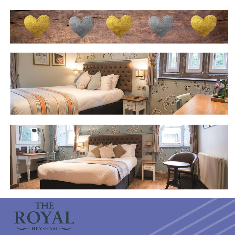 Valentines Day is approaching us! Why not book a room with us and relax in our comfy rooms and have a home cooked meal in the evening? Any enquiries call 01524 859298 or email relax@theroyalheysham.co.uk for the best rates!