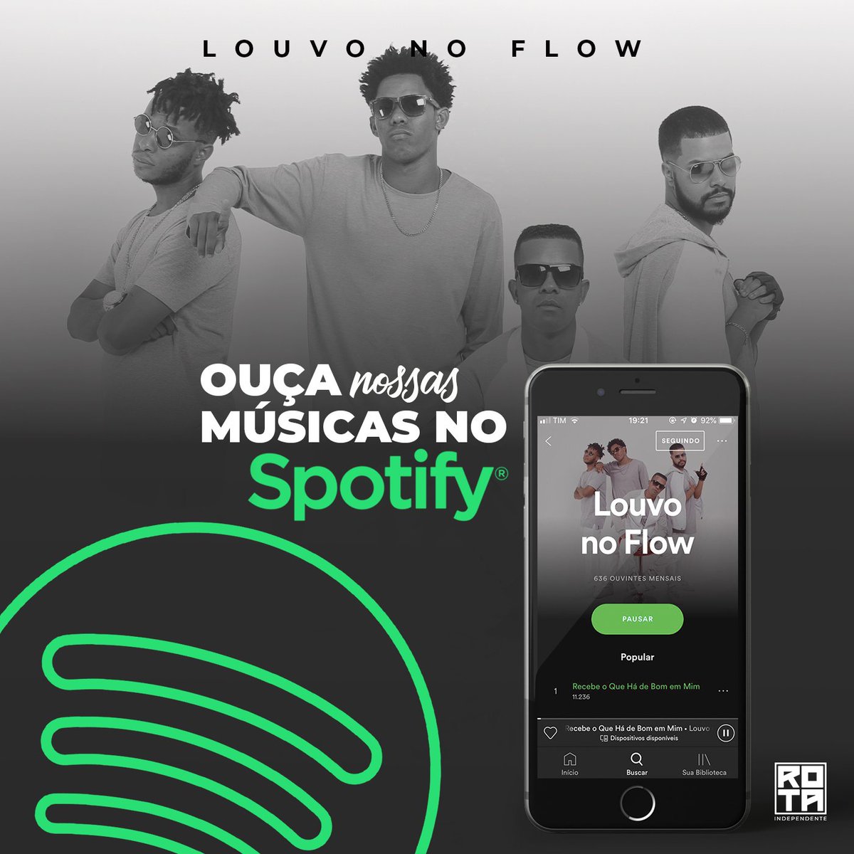 Pra você que curti #rap #gospel essa galera do <a href="/louvonoflow/">Louvo no Flow</a> chegou com atitude ! Entre no Spotify e ouça as músicas 🎧

#rotaindependente #music #plataformasdigitais #work #saopaulo #digital #somosorotaindependente #gospel #spotify #deezer #playlist