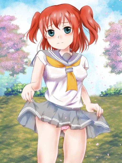 #ツインテールの日#絵描きさんと繫がりたい 便乗します。最近描いたツインテはルビィちゃんです1枚目と2枚目はルビィ。3枚目はオリジナルの黒髪ツインテ。4枚目は鬼っ子ツインテガールの先輩です 