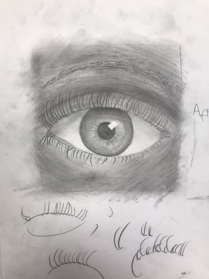 So, at St Martin’s we do a 5 yr course in just portraiture, beginning with basics like the Formal Elements (SHAPE &SCALE, COMPOSITION, etc) and then we move on to precisely modelled lessons on how to draw….. an eye, ears, mouths, etc. & then practise, practise, practise. 4/10