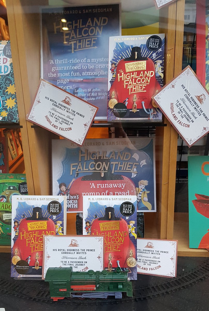 Our children's #BookOfTheMonth is one that bookseller Emma is VERY excited about! #TheHighlandFalconThief by @MGLnrd and @samuelsedgman is a delightful mystery, full of gorgeous illustrations and fantastic characters #WaterstonesBedford #BooksellerRecommend