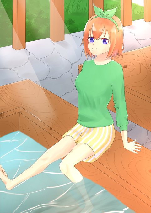 はいくさんがTwitterに投稿した中野四葉(五等分の花嫁)のイラスト。