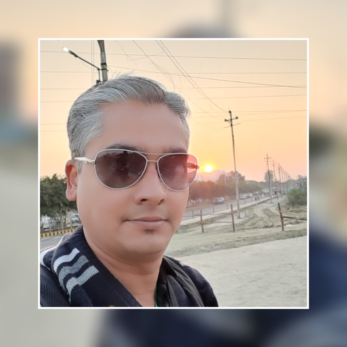 Selfie. Sunset. Lucknow