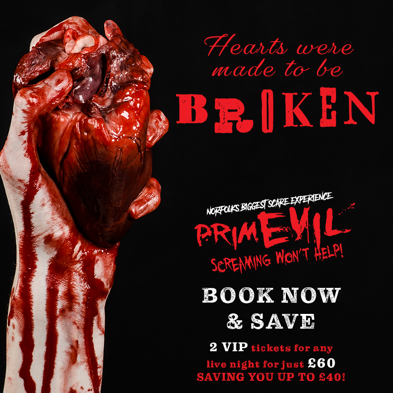 To mark our return for 2020, we have launched a terrifying offer for the month of love! BOOK NOW - bit.ly/38YREAw