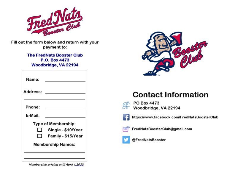 FredNatsBooster's tweet photo. Have you ever want to Host a MiLB Player?  Here is some Booster Club information about the Host Family Program.  If you have more questions, please let us know.  @FXBGNats https://t.co/1EIgpV6Tzc