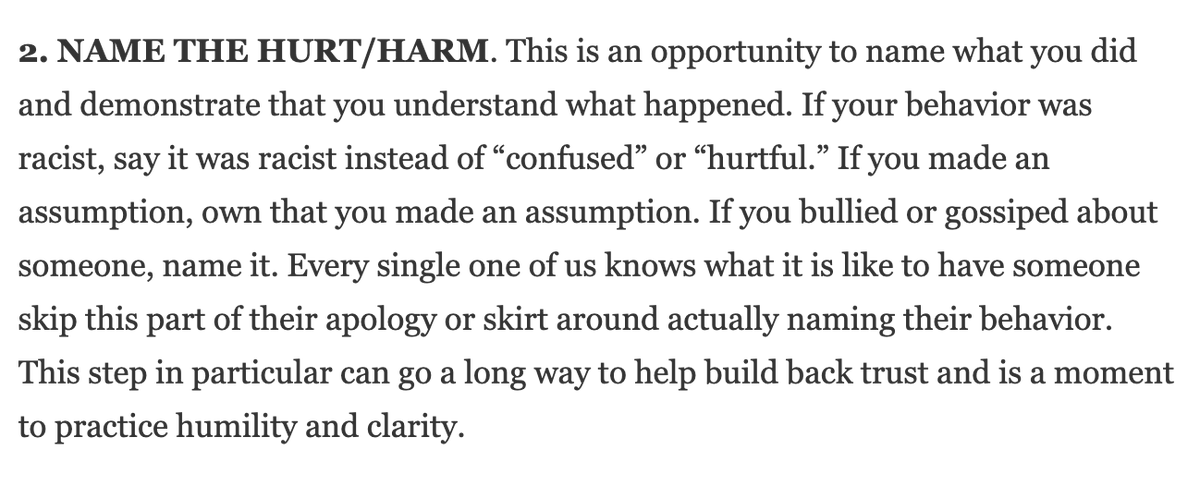 Screenshot from Mia Mingus' "How To Give A Good Apology Part 2: The Apology – The What and The How"