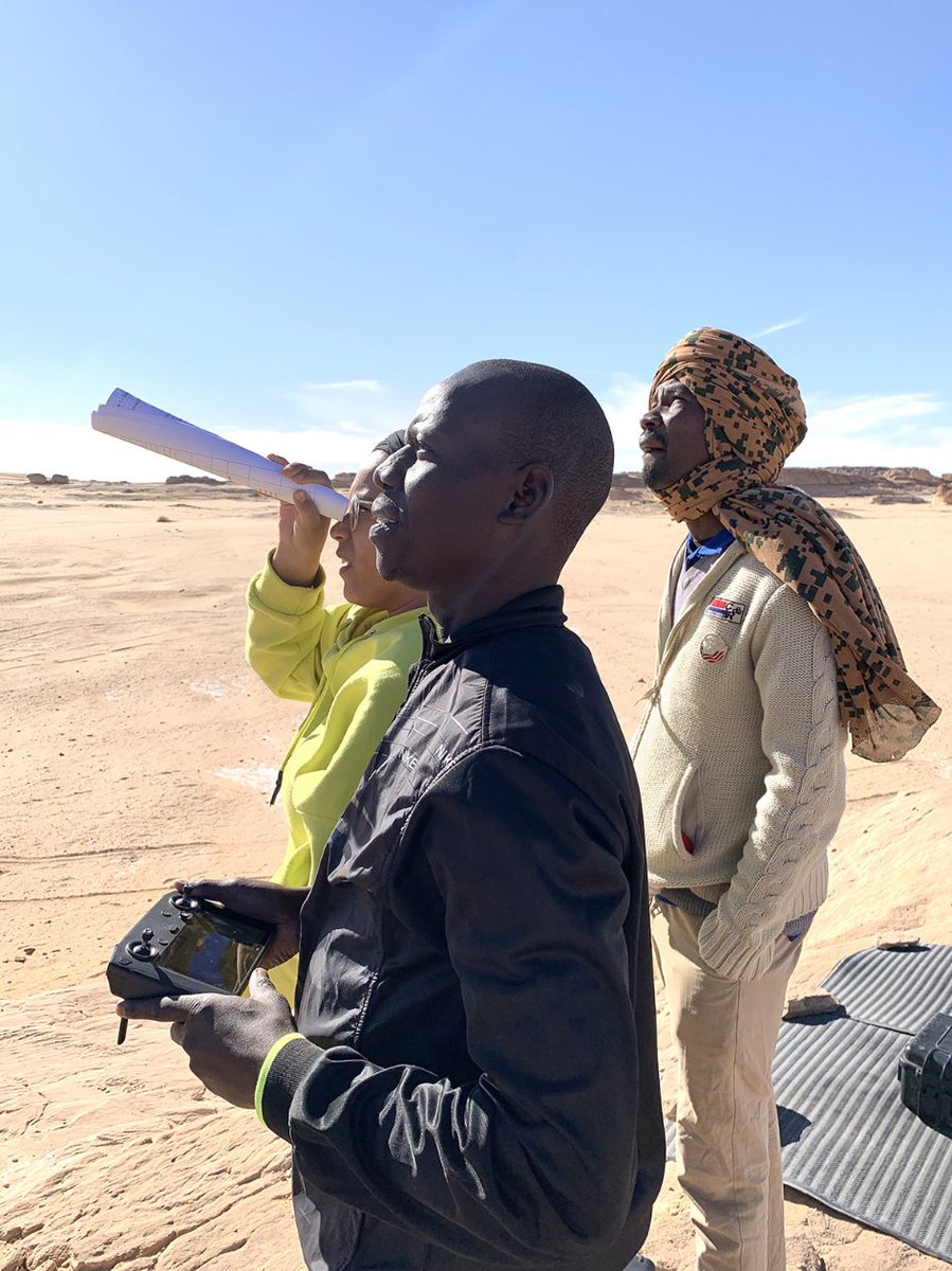 FarRobotics's tweet image. The task today was practicing teamwork for automatic #cartography missions for our #Humanitarian #mineaction #drone #pilots of the #Sahara #Desert in northern #Chad. 

#dronesforgood #innovation #stem #training #eod #rpas