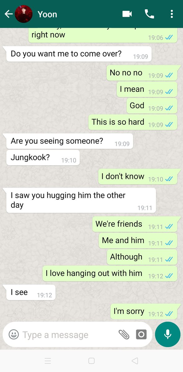 and texts from Yoongi