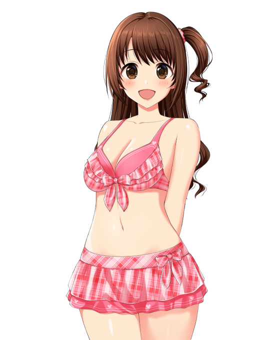 水着卯月ちゃん描けた～!こっから動かしてくぞい😋 