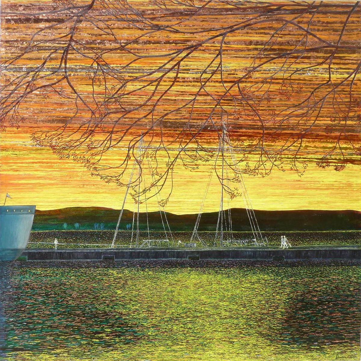 BettiDumi's tweet photo. PARTENZA AL TRAMONTO

100W x 140H cm  Gold leaf, bronze leaf, oil and glass colors on canvas.

https://t.co/UYiiU0rnR9

#saatchiart  #elisabettaduminuco #fineart #contemporaryart #artgallery https://t.co/yy4jrr8PZp