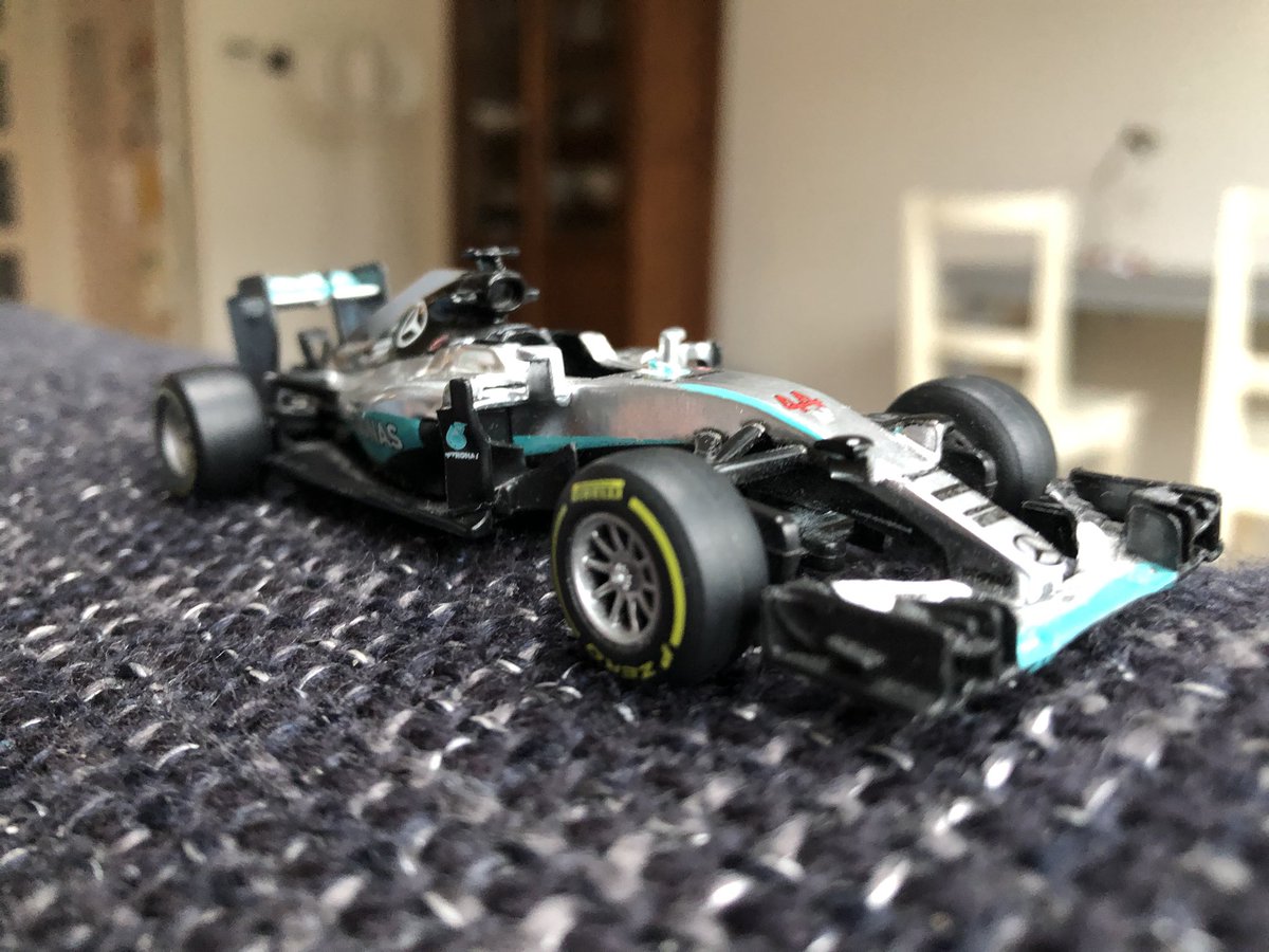 ThiesK_F1's tweet photo. Hello @MercedesAMGF1 W07 Hybrid! I really like the clean design, so much less complicated than the recent cars! @nico_rosberg title winner & @LewisHamilton’s 44 here 💪🏻 #F1TitleCar #W07 https://t.co/AqrcBXkbgV