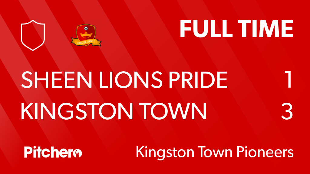 KingstonTownFC's tweet photo. FULL TIME: Sheen Lions Pride 1 - 3 Kingston Town Pioneers
#SHEKIN #Pitchero
https://t.co/IhprwclvXD https://t.co/9hjoEz4Bn1