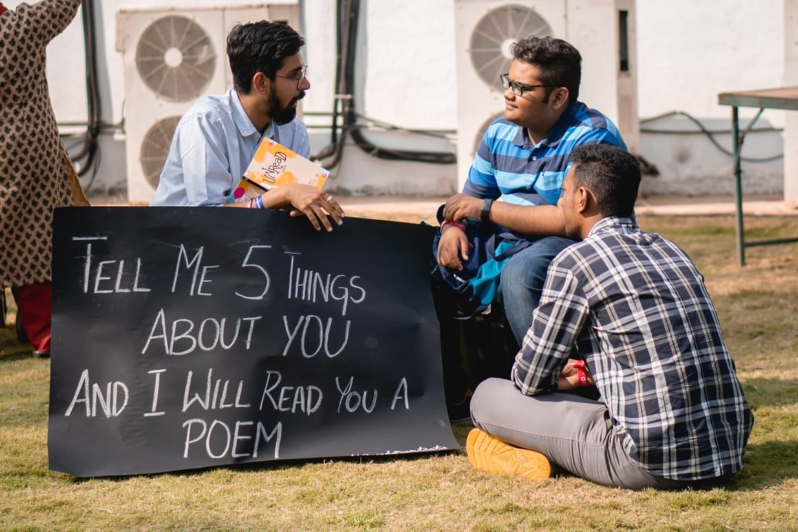 platform4artist's tweet photo. This is how we have conversation over poetry.
#UNREAD2020
@AuthorsInkIndia https://t.co/eCfDumkR4A
