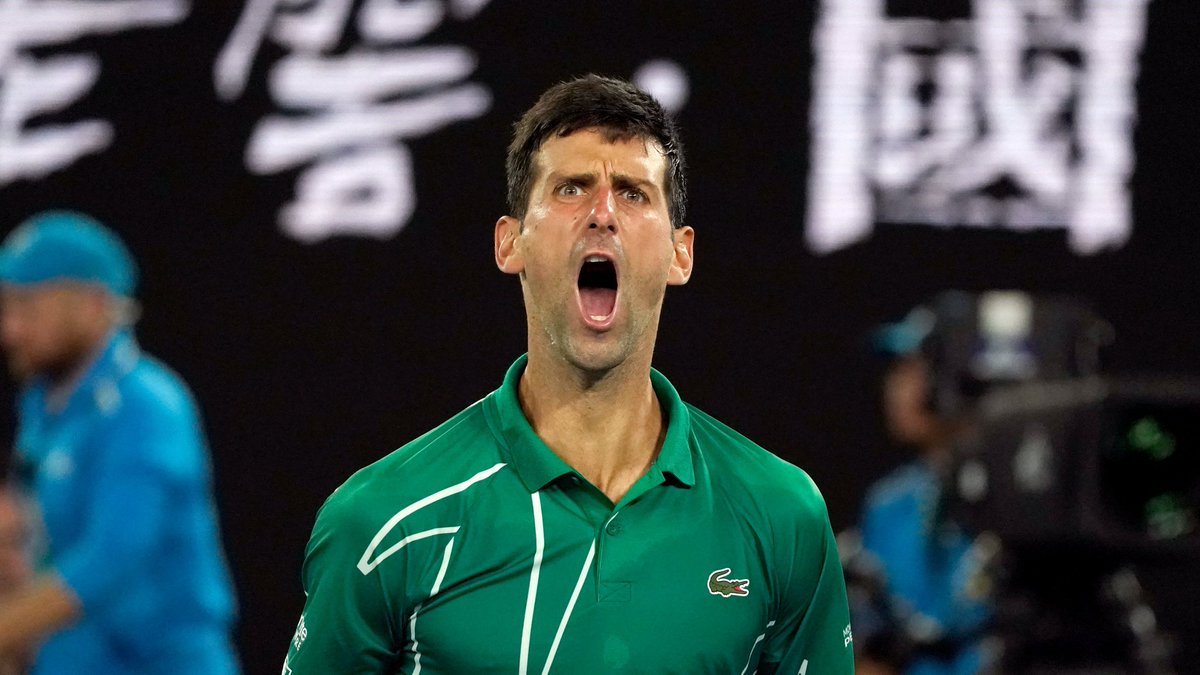 Danboy336's tweet photo. #AusOpen Djokovic ¡CAMPEÓN! venció a Thiem por 6-4, 4-6, 2-6, 6-3 y 6-4, logró su 17° título de Grand Slam. El serbio vuelve a ser el N°1 https://t.co/TItqSAxtwo