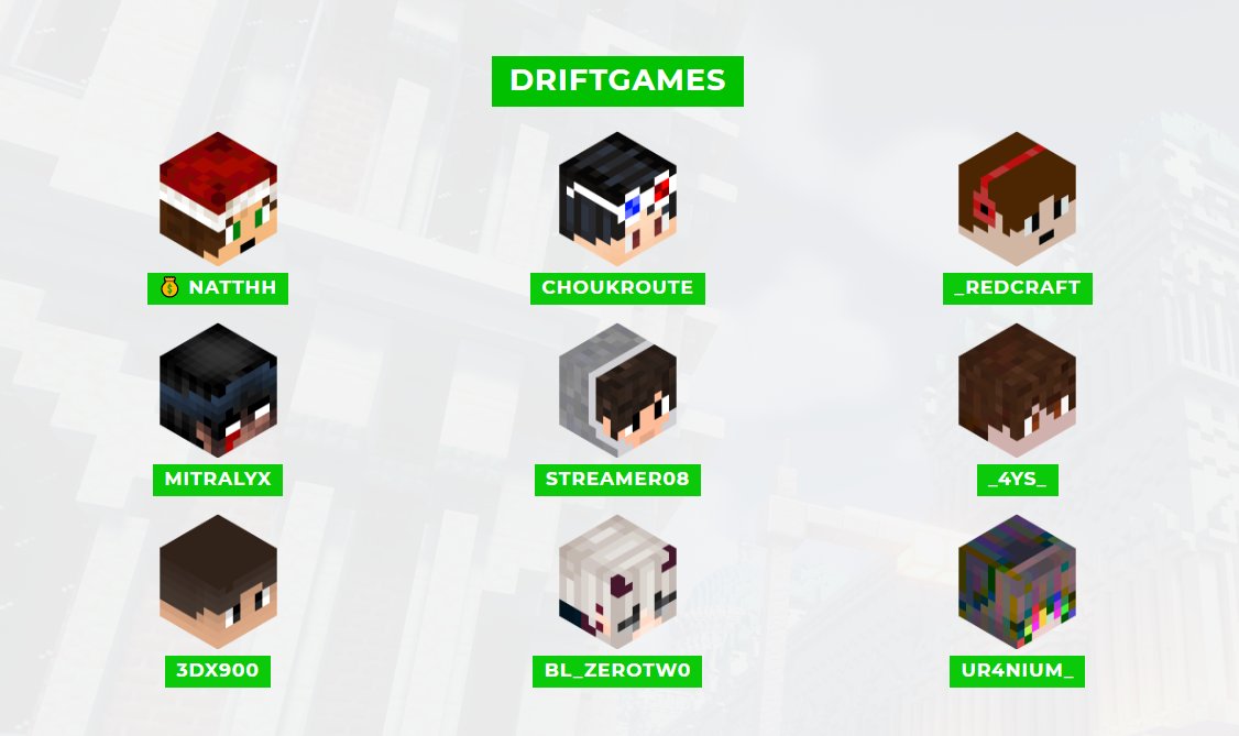 Ekalia's tweet image. 🎙️ HOURGLASS 7 : Présentation des équipes !

D'après @elonmusk, il sera bientôt possible de jouer à Minecraft en Tesla. Mais une chose est sûre :  la @DriftGames_Mc  n'attendra pas si longtemps avant de rouler sur ses concurrents ! 🏎️

➡️ hourglass.ekalia.fr/equipes

#Hourglass7🏅