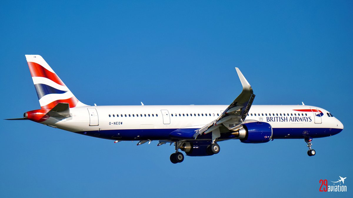 29Aviation's tweet photo. https://t.co/WbYQyJGy0G • #BritishAirways #Airbus #A321NEO at #London #Heathrow #Airport • #A321 #BA100 #Aviation #AvGeek #Plane #Pilot #PlanePorn #LHR #EGLL #Geneva #GVA #MegaPlane #AviationPhotography #PlaneSpotting #GNEOW #Flugzeug #Avion #Travel #Flight #Planes https://t.co/X39yfpidyo