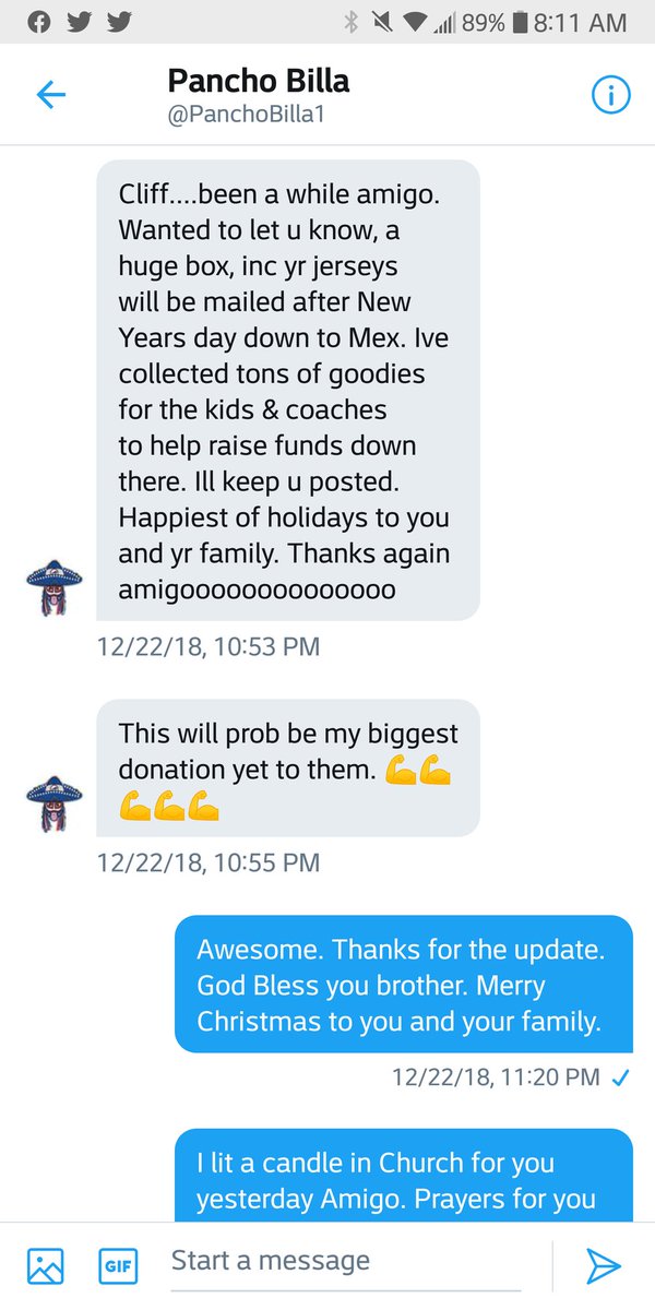 ctrem64's tweet photo. As #Football season closes my thoughts are on Ezra Castro. I kept the last convo we ever had on Twitter and look at it frequently. Life is not fair sometimes. Treat people with dignity and respect and always tell the people close to you I Love You. @PanchoBilla1 #PanchoPower https://t.co/HS3fjfU5ZM