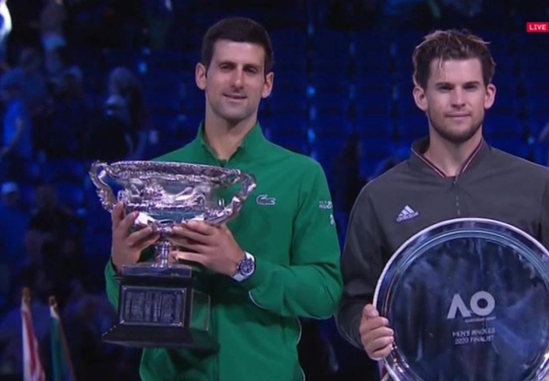 ghorbannejad's tweet photo. Novak Djokovic Wins the Australian Open 2020. 
#AusOpen 
#8thFinal
#AO2020 https://t.co/d2nyZpdvKF