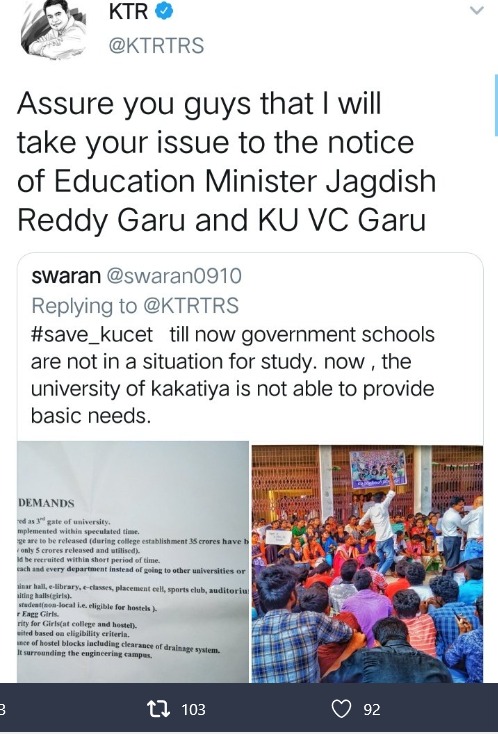 Dhanavathhanum2's tweet photo. Respected sir/madam We the students of KUCET,requesting all the higher officials 
@KTRTRS
@TelanganaCMO
@trspartyonline
@eenadulivenews
@trsharish
@SabithaIndra
@ysjagan
@DrTamilisaiGuv
to solve our issue.Our college is in need of basic facilities mentioned below.#save_kucet https://t.co/YMQiIbopTE
