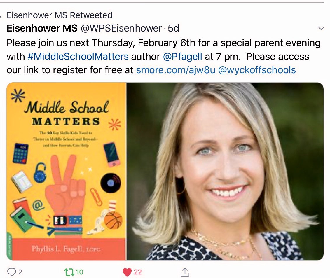 Phyllis Fagell, LCPC tweet media