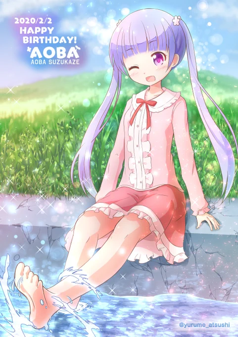 描けました!今年もお誕生日おめでとう!青葉ちゃん!!涼風青葉生誕祭2020 #涼風青葉生誕祭 
