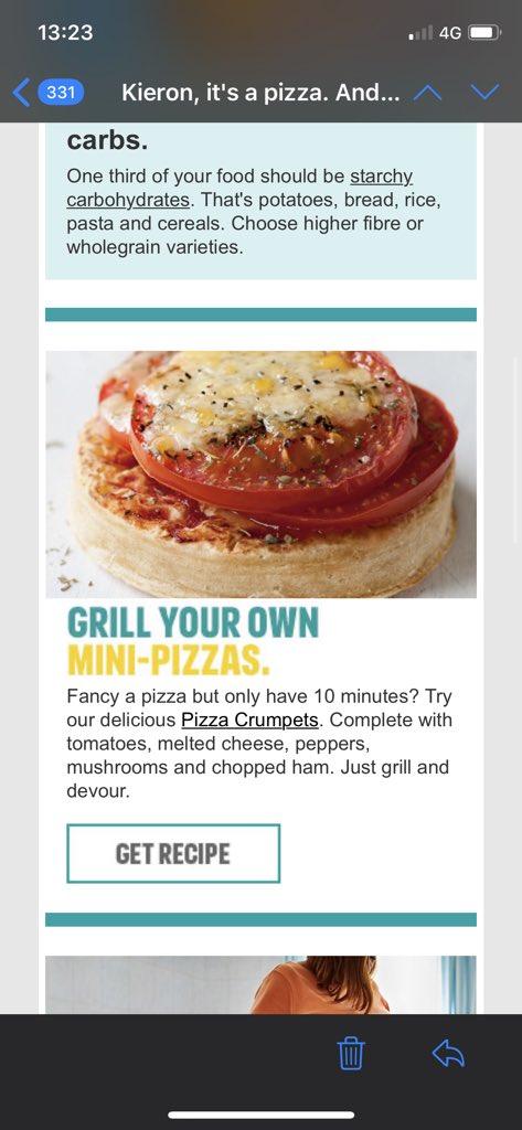 itwontdiabeatus's tweet image. @OneYouPHE Wow and now we know why we have so many problems. never seen such shocking advice. REMEMBER YOUR STARCHY CARBS. The one macro that damages us the most. CRUMPET PIZZA. now your taking the %^*%. @lowcarbGP @DrAseemMalhotra @Simpleasfat #no2carbs #profitb4people #murder