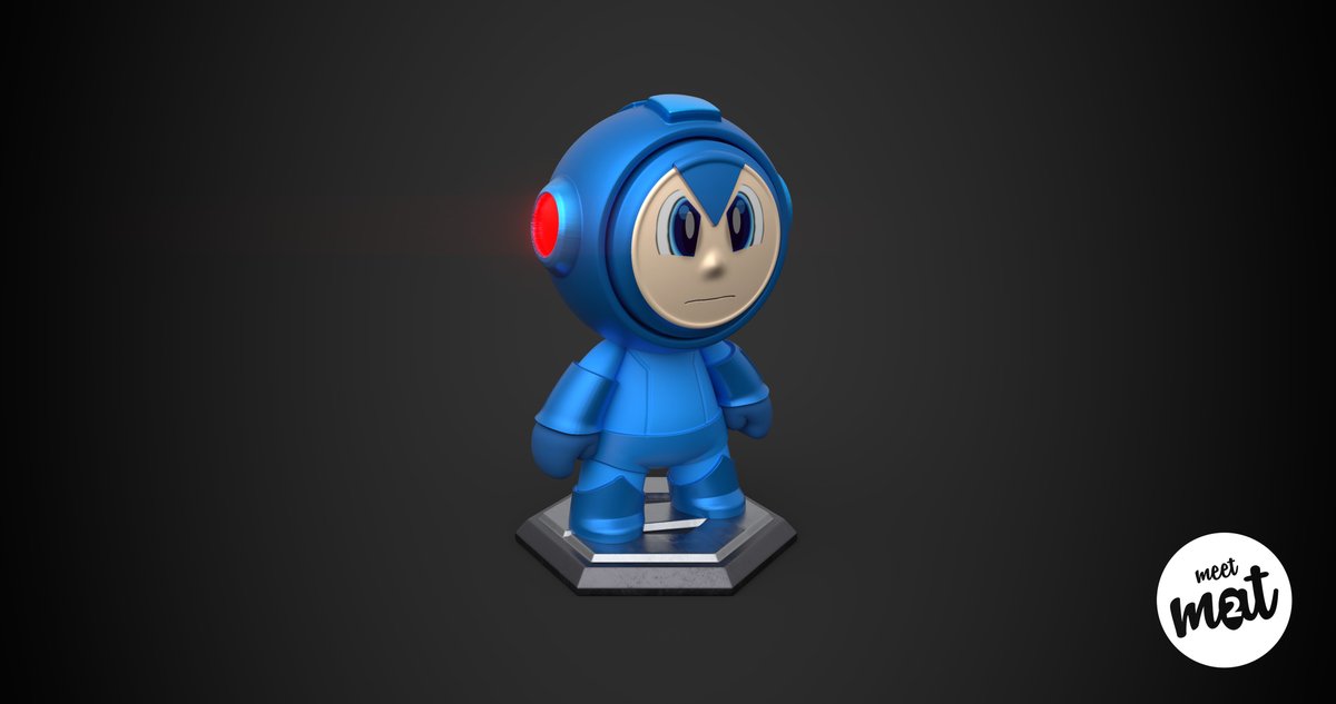 BrandenMid's tweet image. Here is my final submission for the #MeetMat2 contest. I learned a lot and very glad @Substance3D held another contest! #SubstancePainter #madewithsubstance #MegaMan
