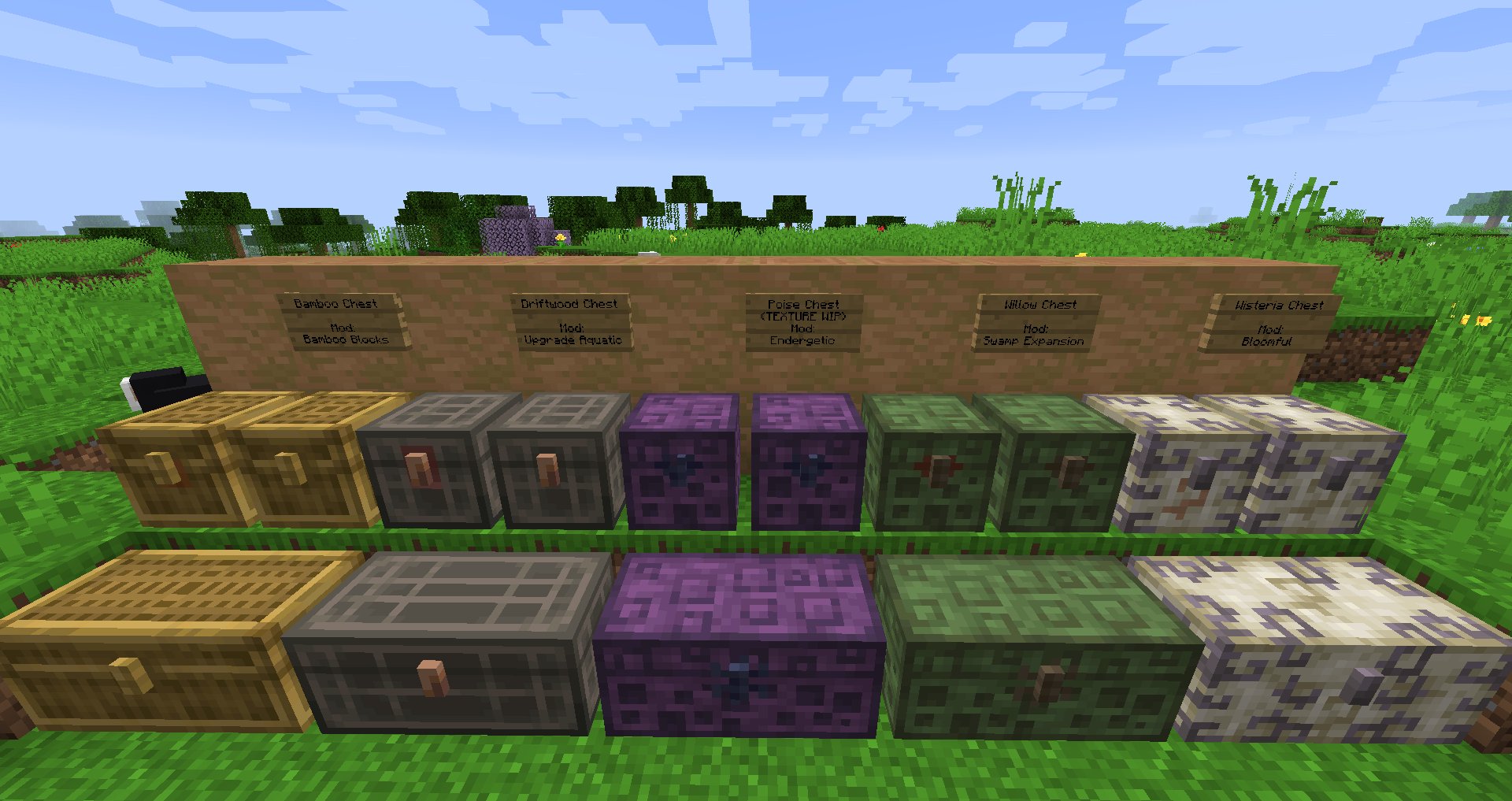 Vazkii S Mods Improved Quark Feature Variant Chests Now Has Built In Compatibility With Some Popular Vanilla Mods That Add New Wood Types Credit To The Individual Mod Authors Who Provided The