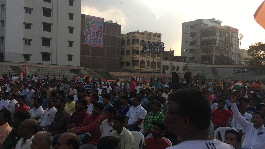 Sagar4BJP's tweet image. Glimpses of #CAA_NRC_support at Charminar #ChaloCharminar