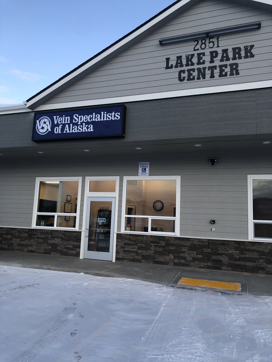 VeinsAlaska's tweet photo. Thank you Alaskans! VSA outgrew our old Wasilla space!! We will start seeing patients on February 7th, just a couple of buildings down.
LAKE PARK CENTER
2851 E Palmer Wasilla HWY #4
Wasilla, AK 99654
Give us a call at 907-631-3799 to schedule your appointment!! https://t.co/L7uVlayuGO