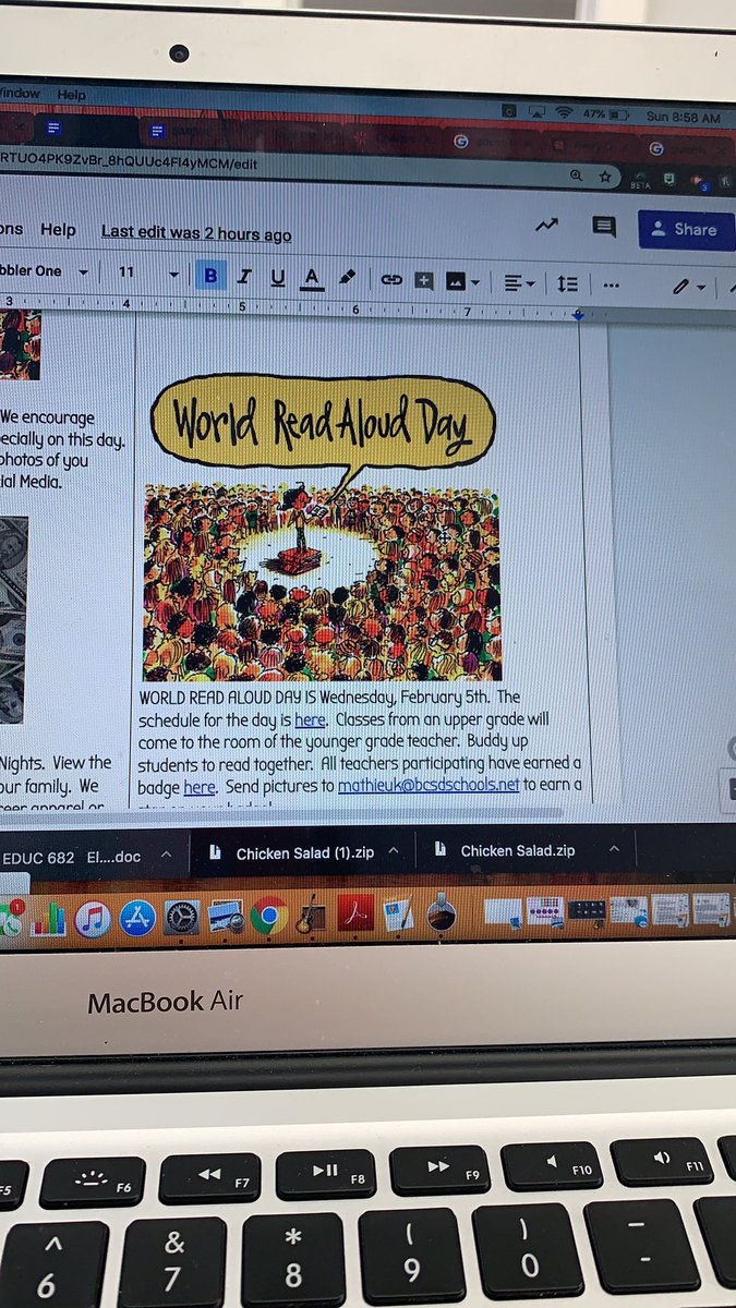 KMmathieu's tweet photo. What are you doing for #worldreadaloudday ? https://t.co/RkaOgZqKdc
