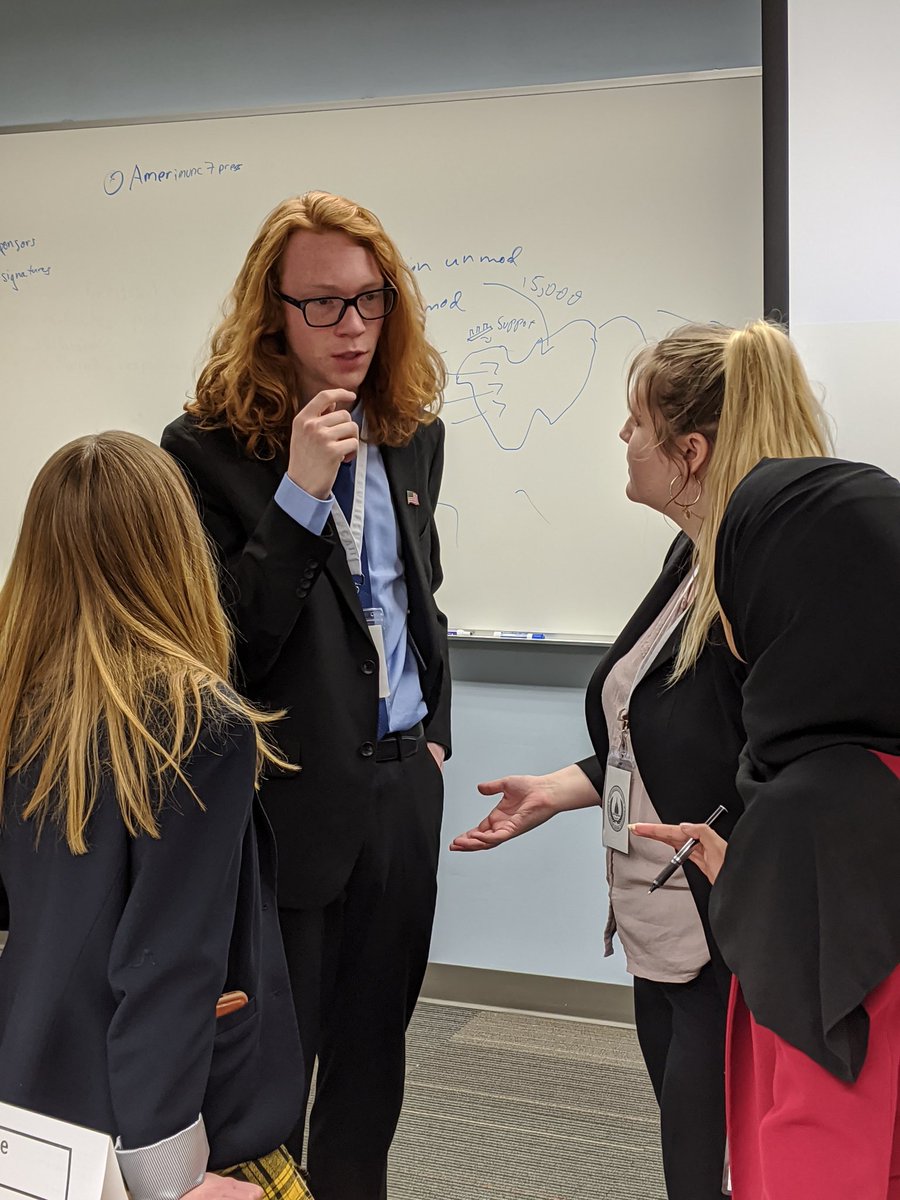 mvtmun's tweet photo. Competition is wrapping up today at @amerimunc in DC. The Toros are looking good! #bestdelegate #toropride https://t.co/CuCMlk3h1Q