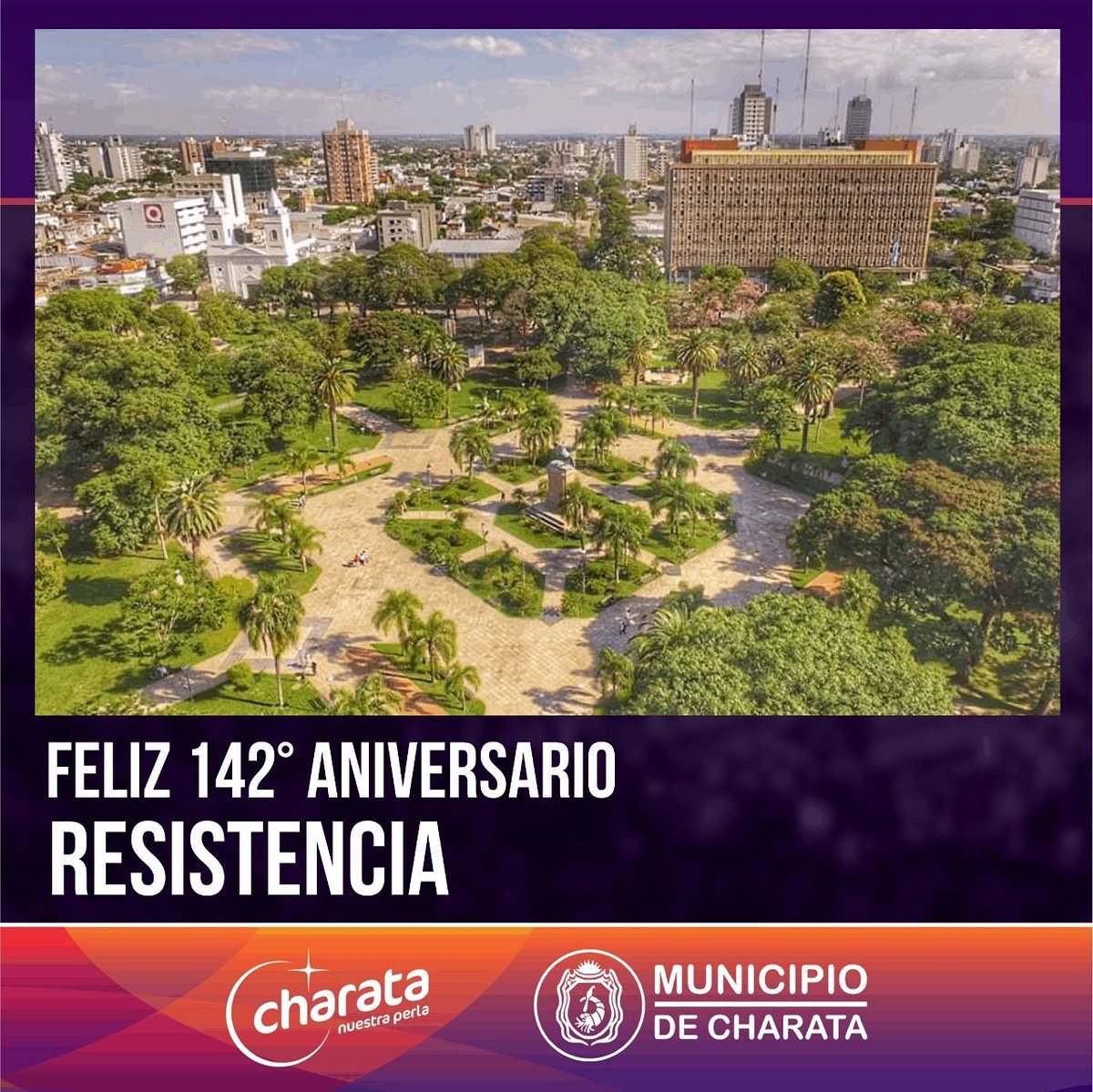 Saludamos a la comunidad de nuestra capital de provincia, por este nuevo Aniversario!