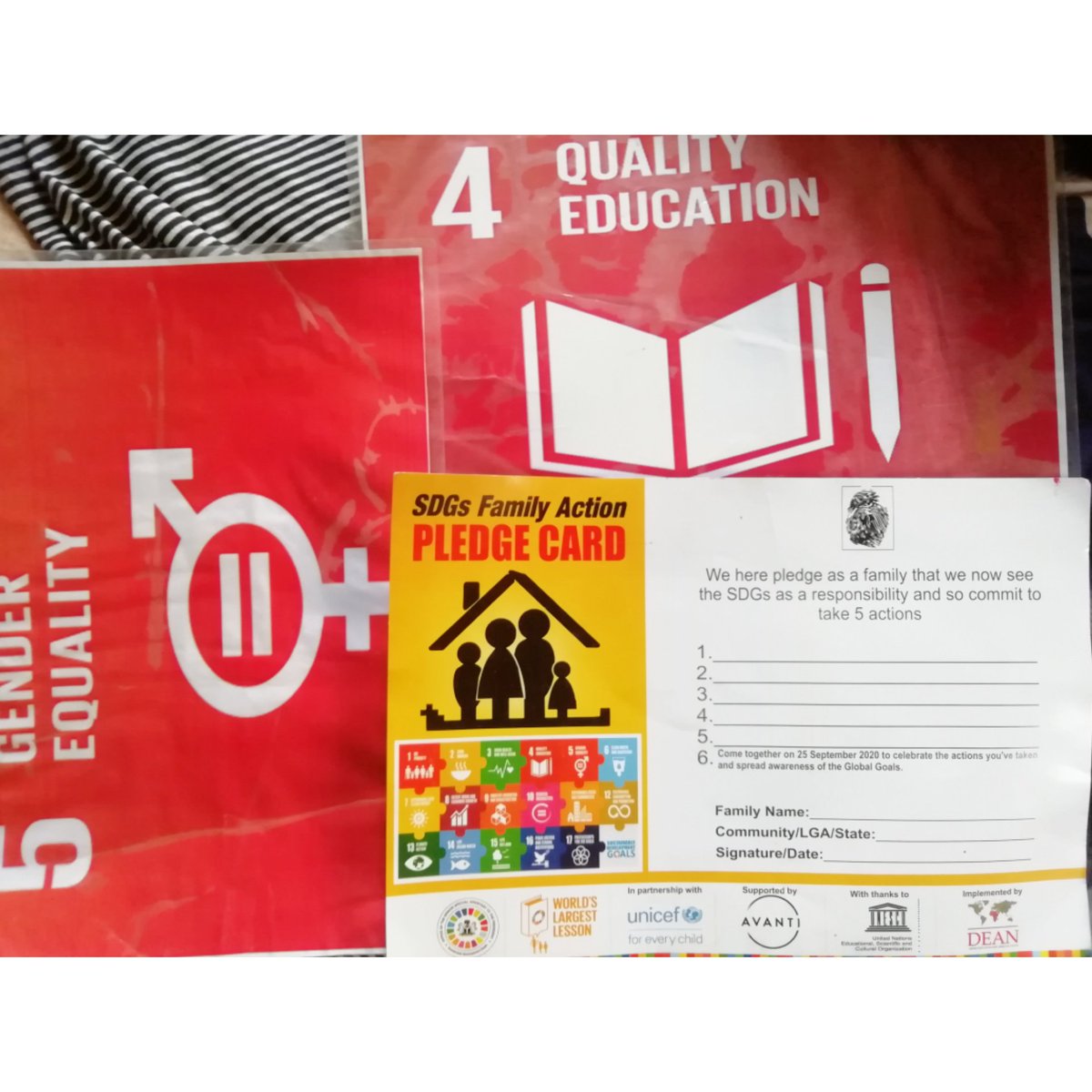 graceanuforo's tweet photo. Getting ready to #activate over 20 families today for the #SustainableDevelopmentgoals somewhere in Ogun State, Nigeria.
#sdgactivation
#sdgsactivation
#family
#UnitedNationsGoals
#SDGsFamilyActivation
#SDGs
@NGYouthSDGs
@UN_Women
@girlvoiceafrica https://t.co/y1fN9JynFG