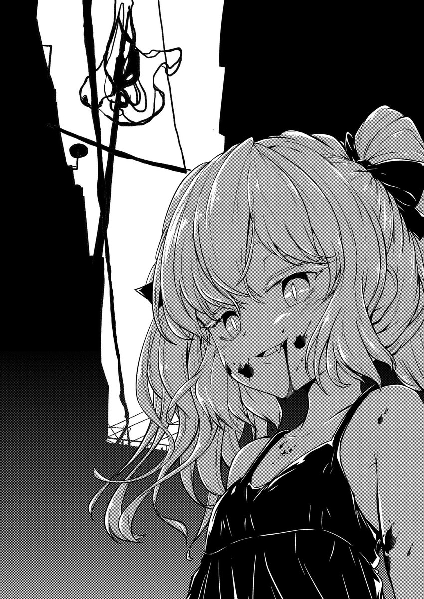 #ツインテールの日 らしいので過去絵漁ったら、オリジナルだとこれしか描いてなかった。もっと描こう。 