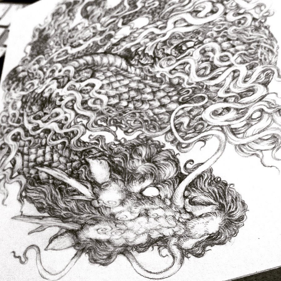 ヒゲのある方の龍 鉛筆 シャーペン イラスト アナログ 龍 ハルカゼ Croquis の漫画 ヒゲのある方の龍 鉛筆 シャーペン イラスト アナログ 龍 ハルカゼ Croquis の漫画
