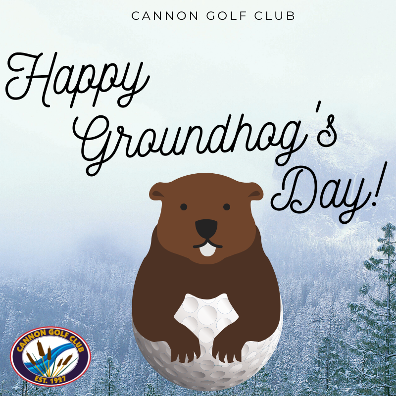 cannongolfclub's tweet photo. Will the groundhog see his shadow today? We hope not, because we are ready for warmer weather and days out on the course! https://t.co/vGKUZl8UXd